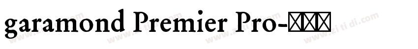 garamond Premier Pro字体转换